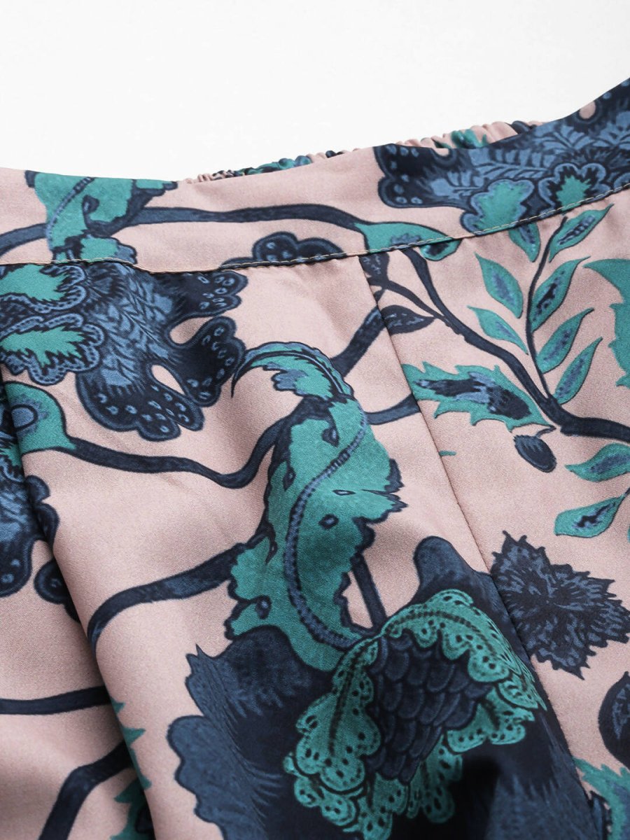 Ahalyaa Women's Traditional Wear Co-ods - Tan | Grocsy