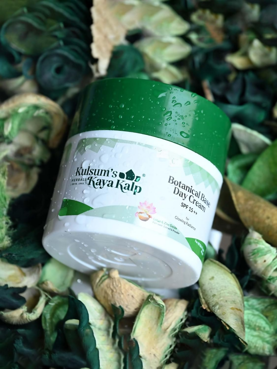 Kulsum's Kaya Kalp Botanical Base Day Cream SPF 15++ For Glowing Radiance | Grocsy