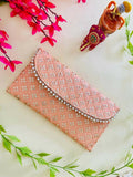 Joban Fashion Bridal Purse - Peach | Grocsy