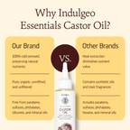 Indulgeo Essentials Cold Pressed Castor Oil For Hair Growth | Grocsy