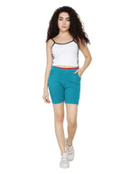 Asmaani Turquoise Color Short Pant with Two Side Pockets | Grocsy