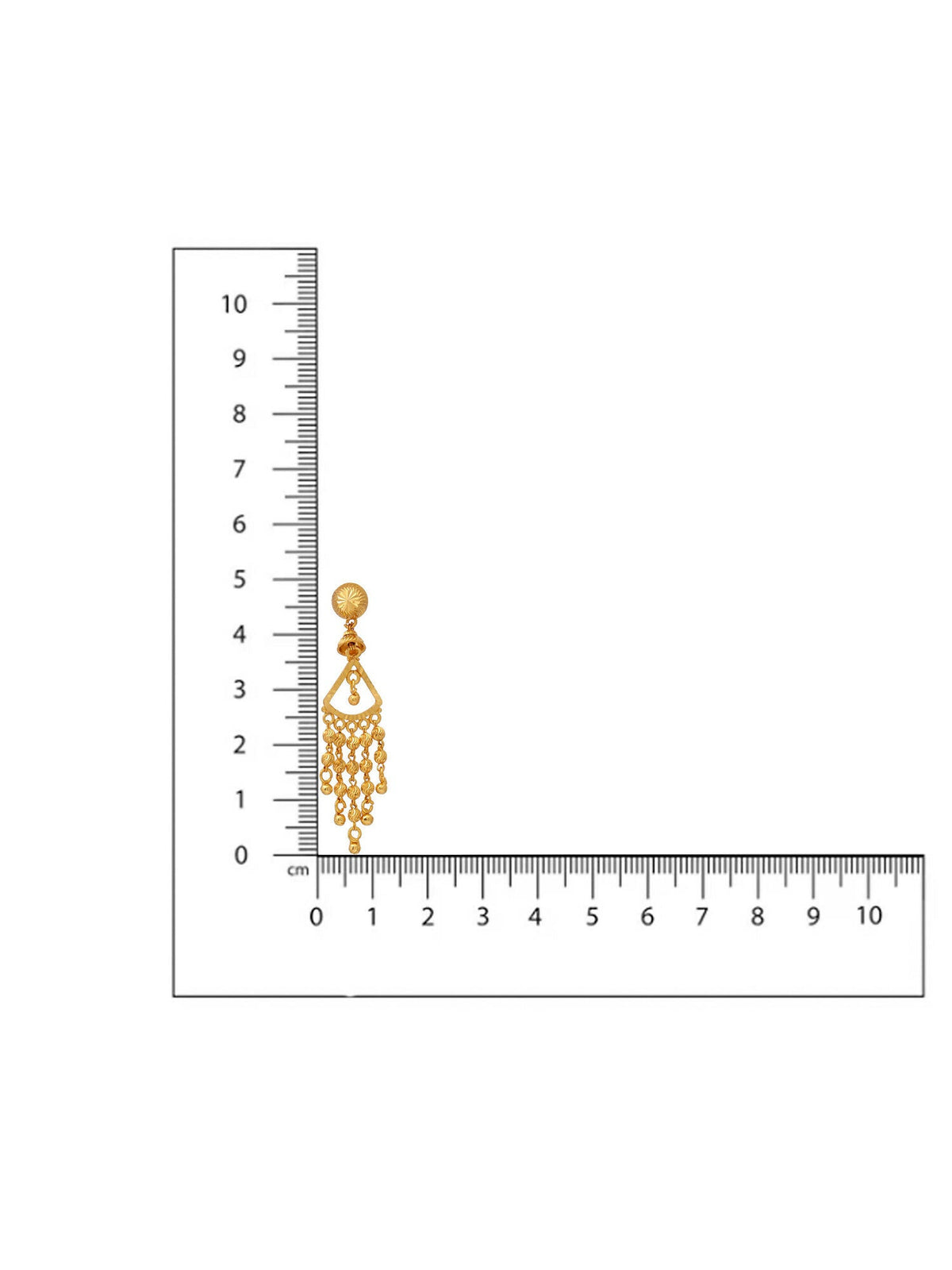 Ruby Raang Gold Dangler Earrings | Grocsy