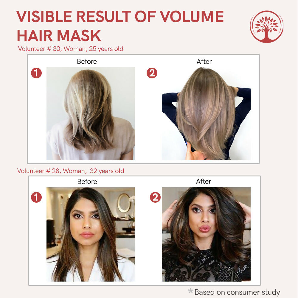 Ivory Natural Hair Volume Mask - Hair Volume And Length For Both Men & Women | Grocsy