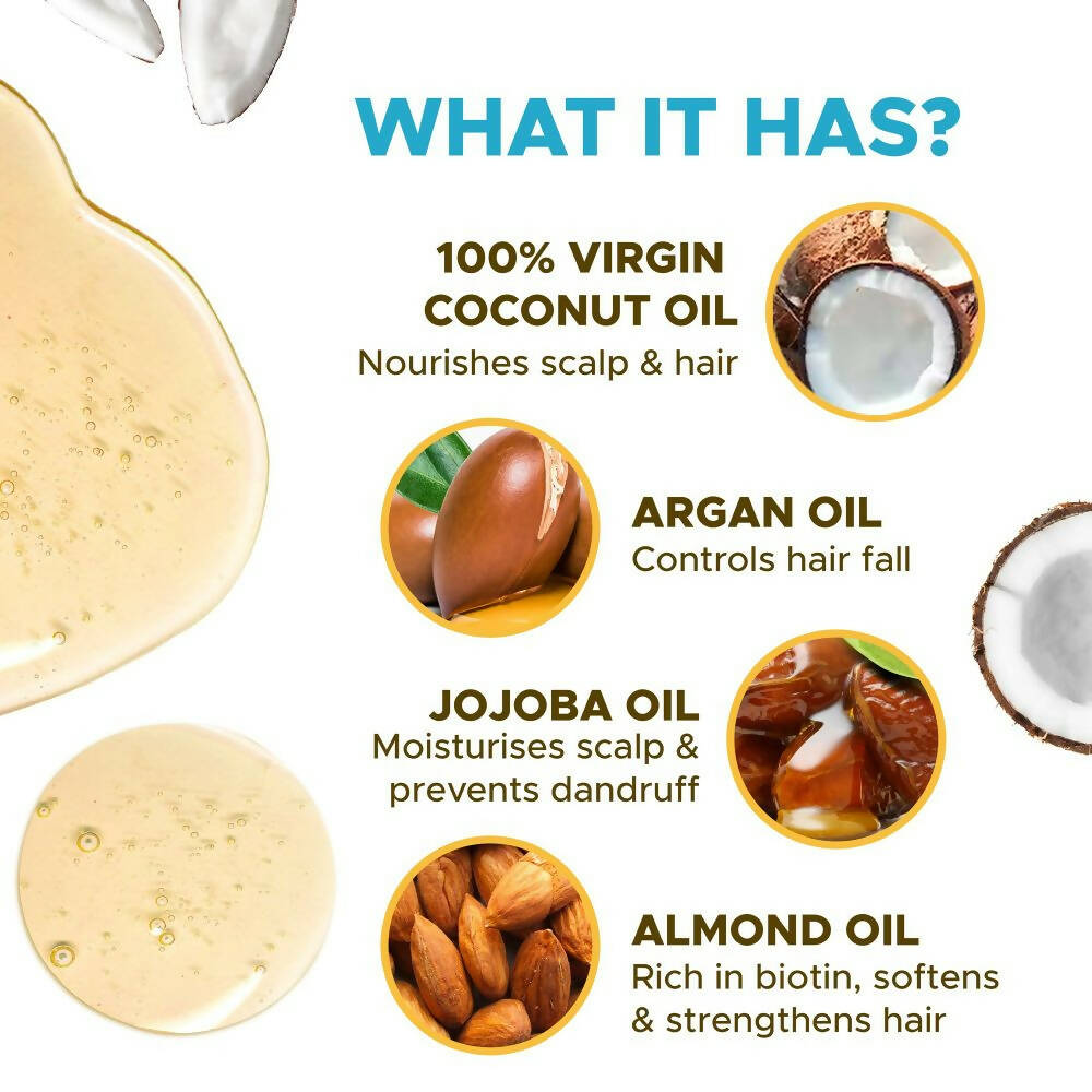 Coco Soul Extra Virgin Coconut Hair Oil | Grocsy