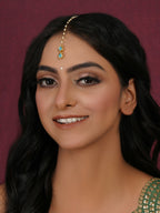 Kundan Maang Tikka (Gold) - Ruby Raang | Grocsy