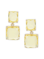 Yellow Duet Stone Earrings- Ruby Raang | Grocsy