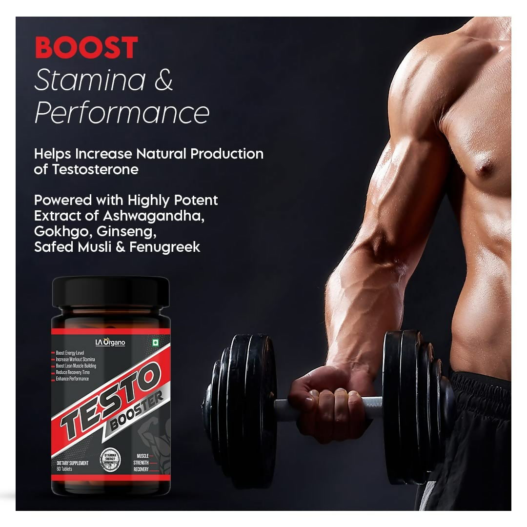 LA Organo Testo Booster Tablets | Grocsy