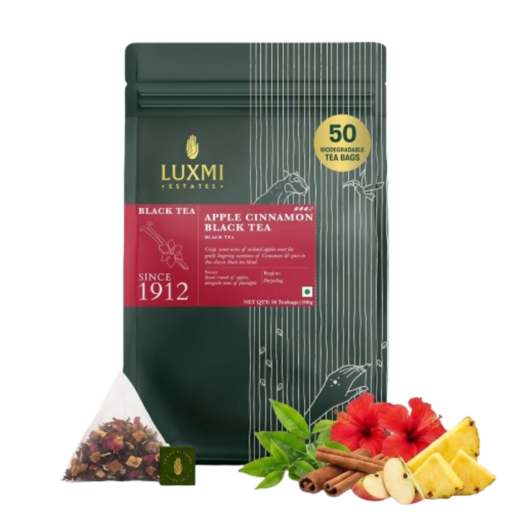 Luxmi Estates Apple Cinnamon Black Tea | Grocsy