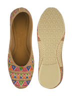 Desi Colour Women Indian Ethnic Footwear-Multi Zigzag | Grocsy
