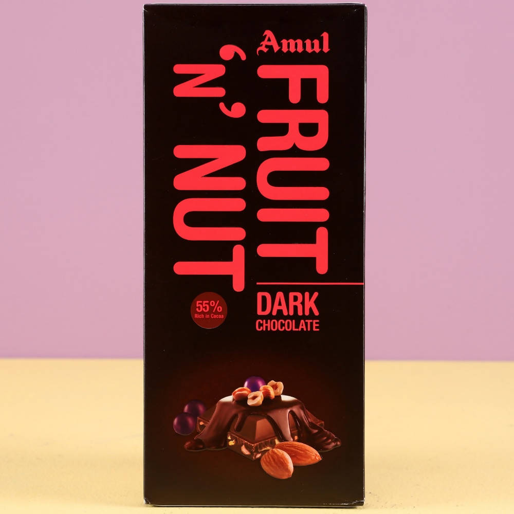 Black Panther Rakhi & Amul Dark Fruit N Nut Chocolate | Grocsy