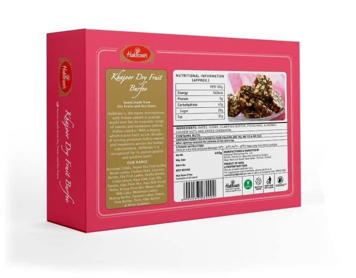 Haldiram's Khajoor Dry Fruit Burfi | Grocsy