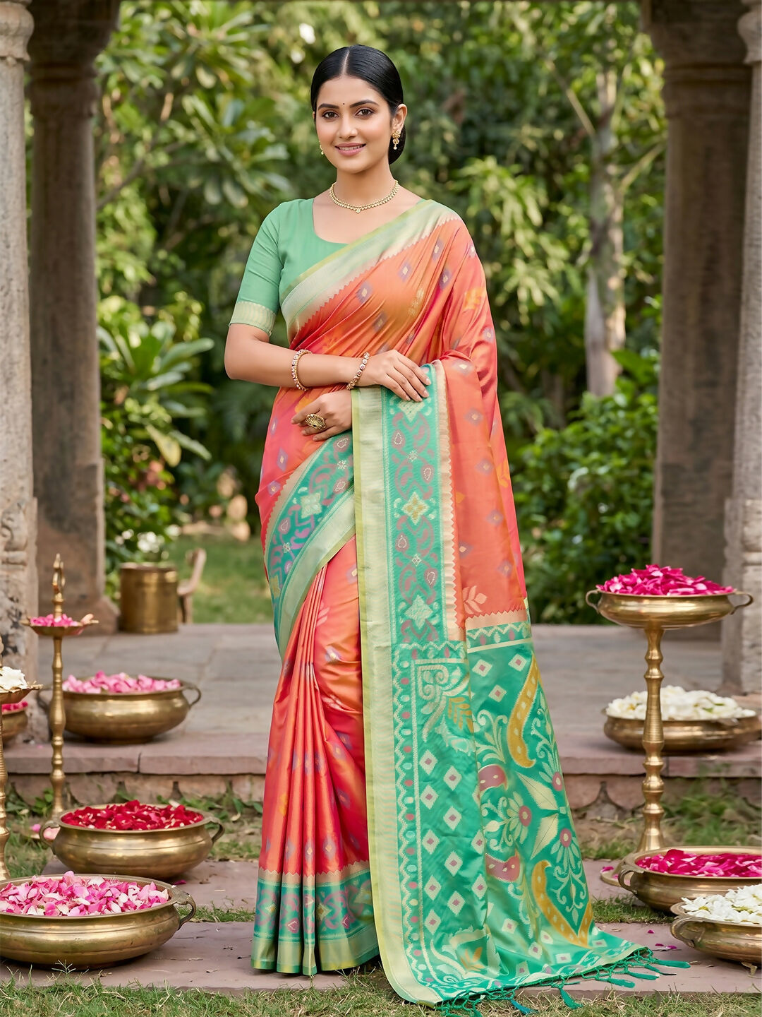 Shree Shyam Fashion Mustard Soft Silk Saree | Grocsy