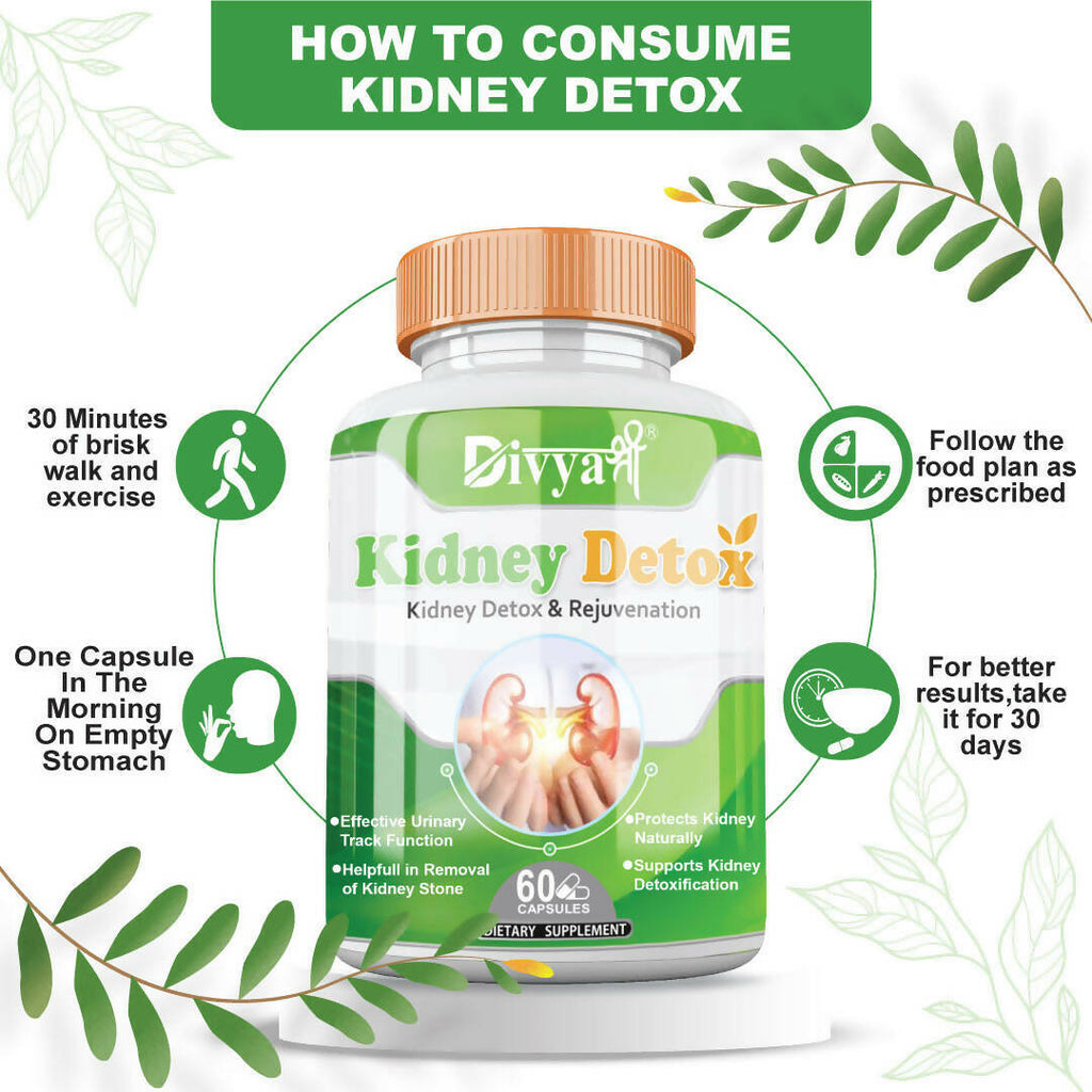 Divya Shree Kidney Detox Capsules | Grocsy