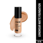 Lakme Forever Matte Longwear Foundation - Warm Natural | Grocsy