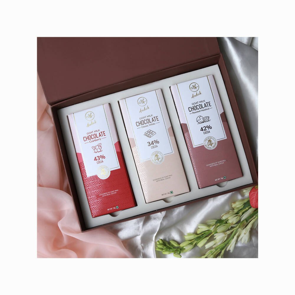 Aadvik Goat Milk Chocolate Gift Box | Grocsy