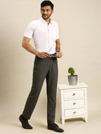 Ramraj Cotton Mens Half Sleeve Formal 100 % Cotton White Shirt | Grocsy