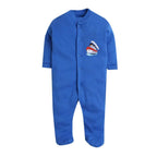Daddy - G Rompers/Sleepsuits/Jumpsuit /Night Suits for New Born Babies - Royal Blue | Grocsy