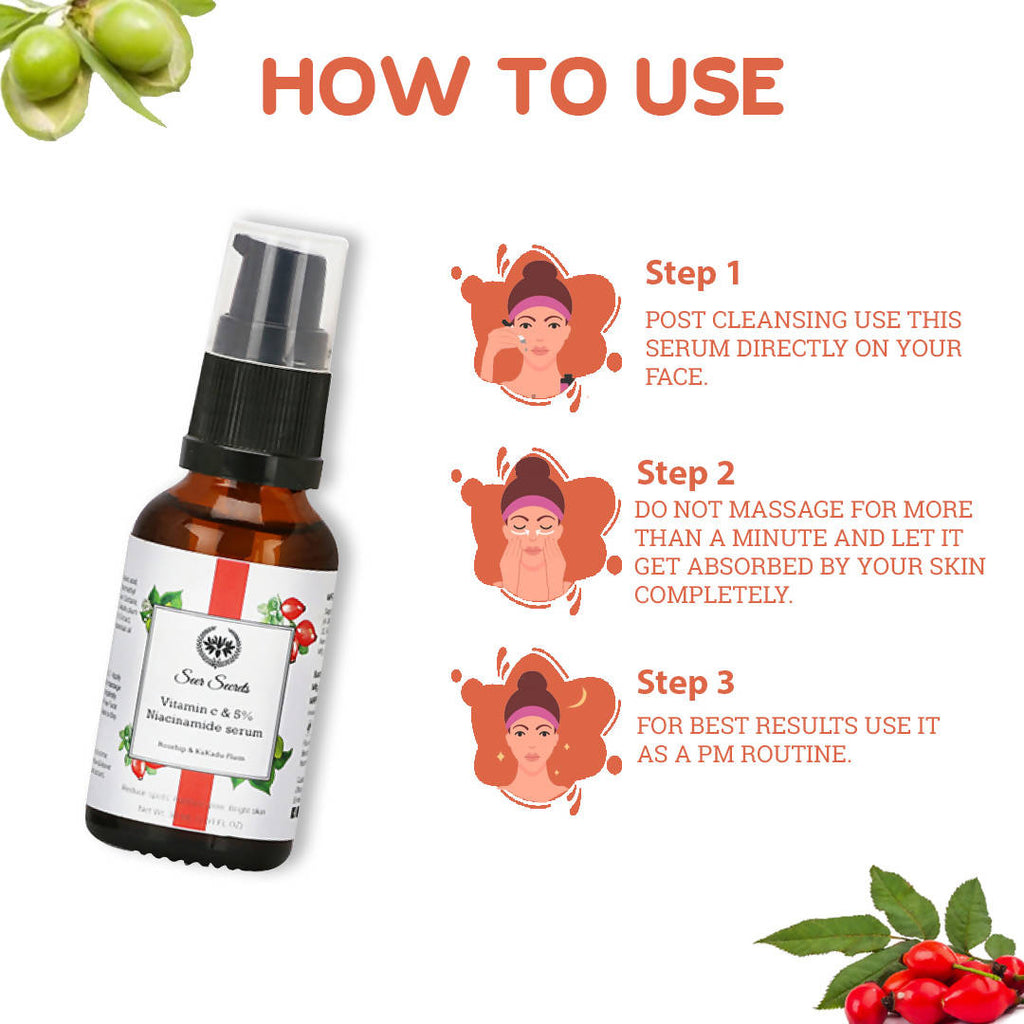 Seer Secrets Vitamin C & 5% Niacinamide Serum | Grocsy