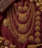 Jewel City Gold Traditional South Indian Temple Jewelry Set | Grocsy
