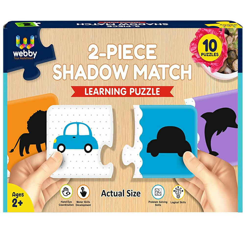 Webby Shadow Match 2 Pieces Learning Pack Jigsaw Puzzle | Grocsy