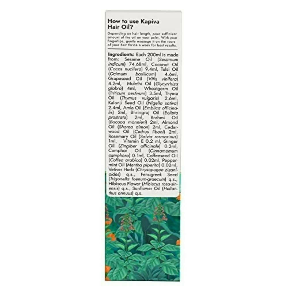 Kapiva Ayurveda Hair Rituals Tulsi Anti Hairfall Oil | Grocsy