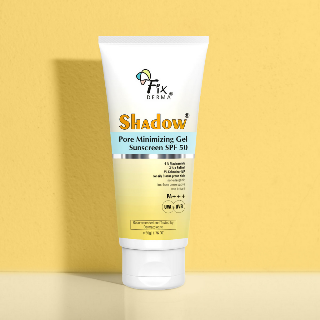 Fixderma Shadow Pore Minimizing Gel Sunscreen SPF 50 PA+++ UVA/UVB | Grocsy