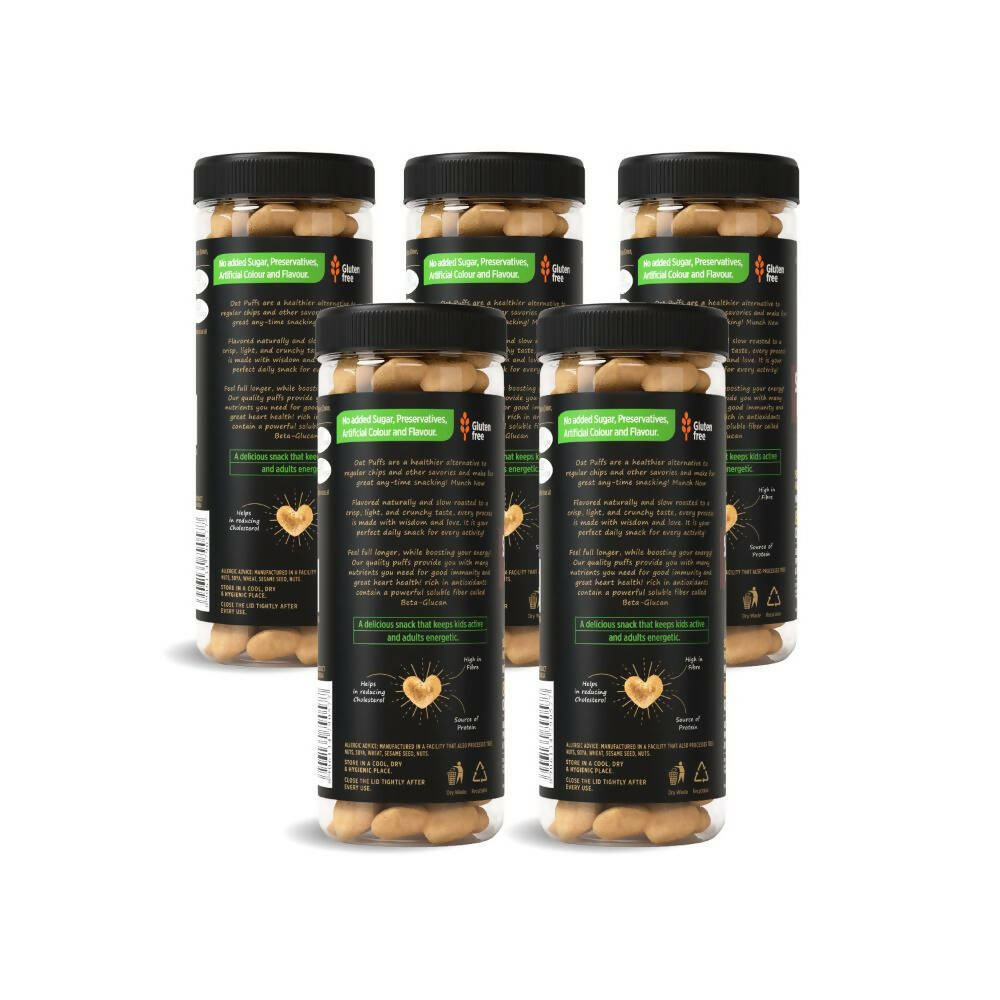 Eatopia Superfoods Oat Puffs - Masala Crunch | Grocsy