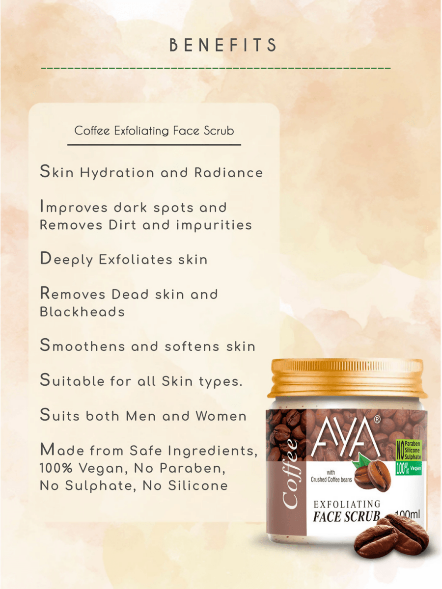 AYA Coffee Exfoliating Face Scrub | Grocsy