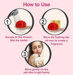 Bodyherbals Romance, Hand Made Rose & Geranium Bathing Bar | Grocsy