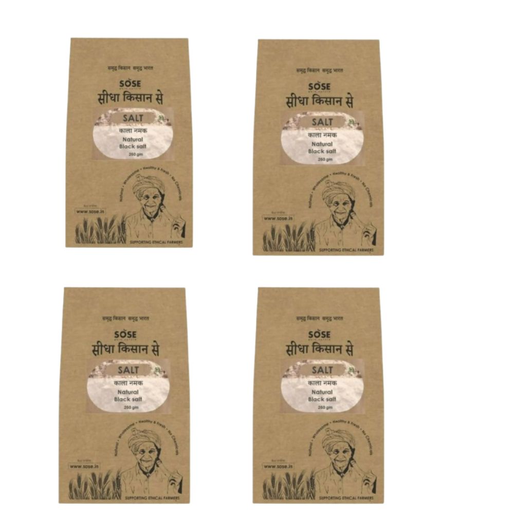 Gir Sidha Kisan Se Natural Kala Namak (Black Salt) Powder | Grocsy