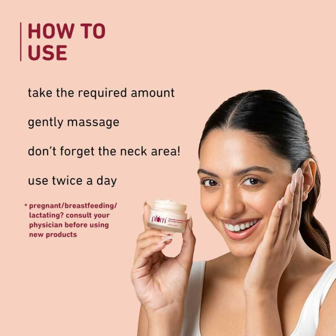 Plum Saffron & Kumkumadi Oil Daily Glow Bright Moisturizing Cream | Grocsy