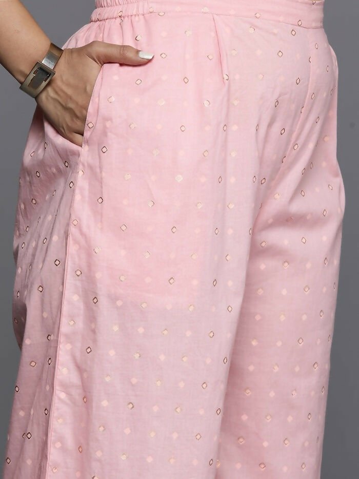 Ahalyaa Women's Traditional wear Kurta Set - Pink | Grocsy