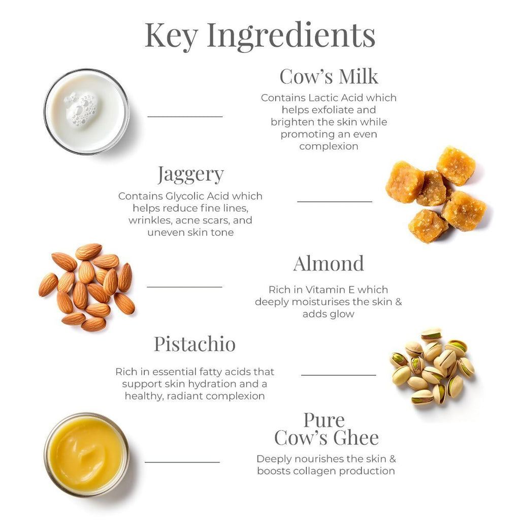 Forest Essentials Whole Milk & Jaggery Soap | Grocsy