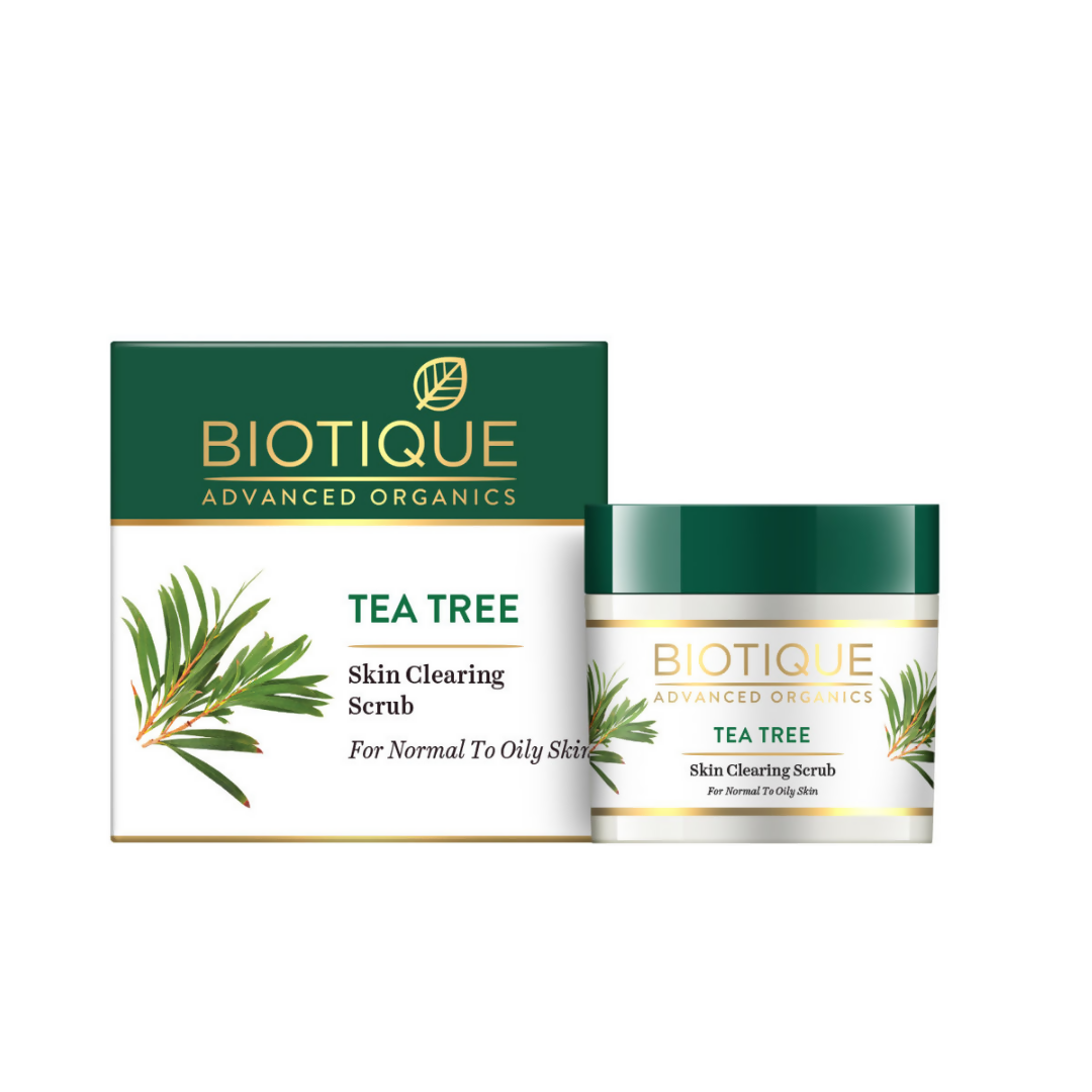 Biotique Advanced Organics Tea Tree Skin Clearing Scrub | Grocsy