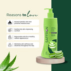VI-JOHN Saffron Natural Fairness Body Lotion Aloe Vera Hydration For All Skin Types | Grocsy
