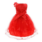 Asmaani Baby Girl's Black & Red Colour Satin A-Line Maxi Full Length Dress (AS-DRESS-22082) | Grocsy