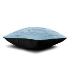 Indigifts Valentine Gifts For Girlfriend Travel Quote Blue Cushion Cover With Filler | Grocsy