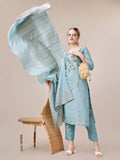 Hand Embroidered Kurta With Pant And Dupatta Set, Multicolor - Hiral Fashion | Grocsy