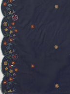 Embroidered Kurta With Pant And Embroidered Dupatta Set, Multicolor - Hiral Fashion | Grocsy