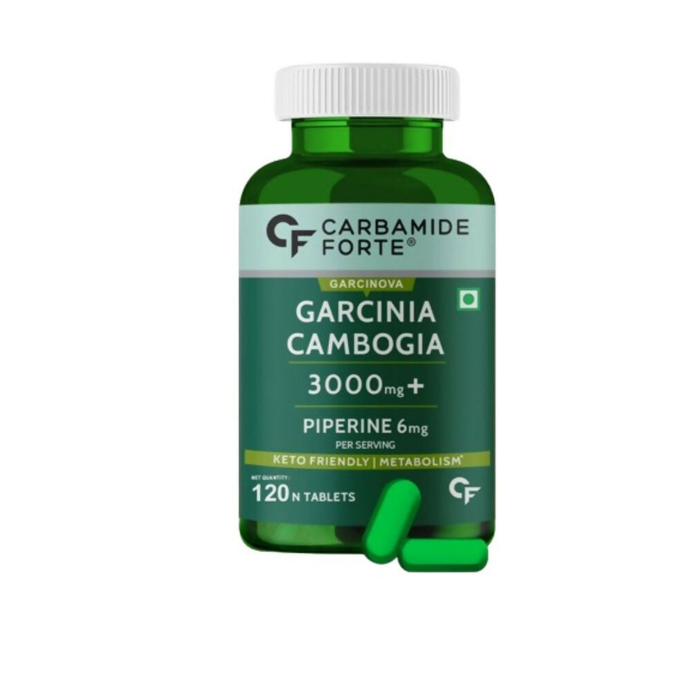 Carbamide Forte Garcinia Cambogia 3000mg Tablets with 6mg Piperine | Grocsy