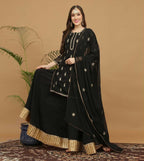 Joban Fashion Black Georgette Lehenga Set | Grocsy