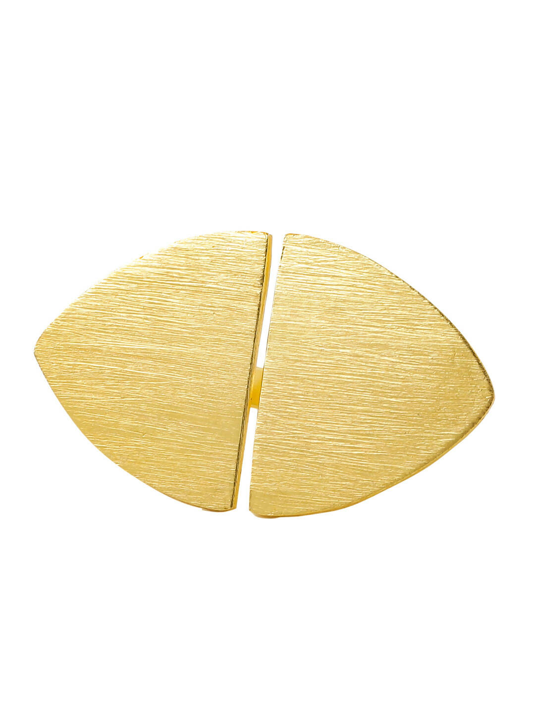 NVR Women's Western Gold-Polished Ajustable Finger Ring | Grocsy
