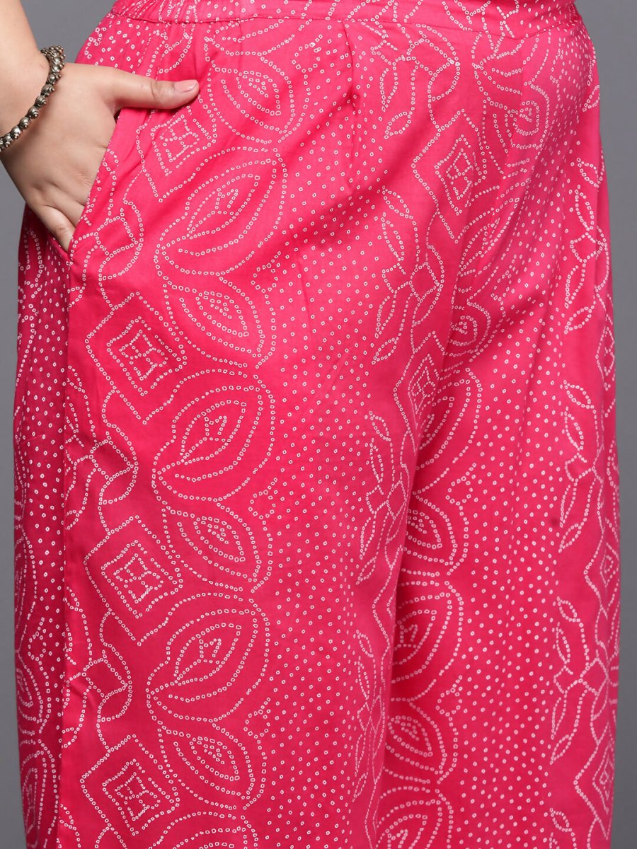 Ahalyaa Women's Traditional wear Co-ords - Pink | Grocsy