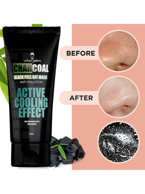 Urbangabru Charcoal Black Peel Off Mask | Grocsy
