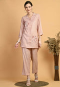Joban Fashion Peach Cotton Kurta Set | Grocsy