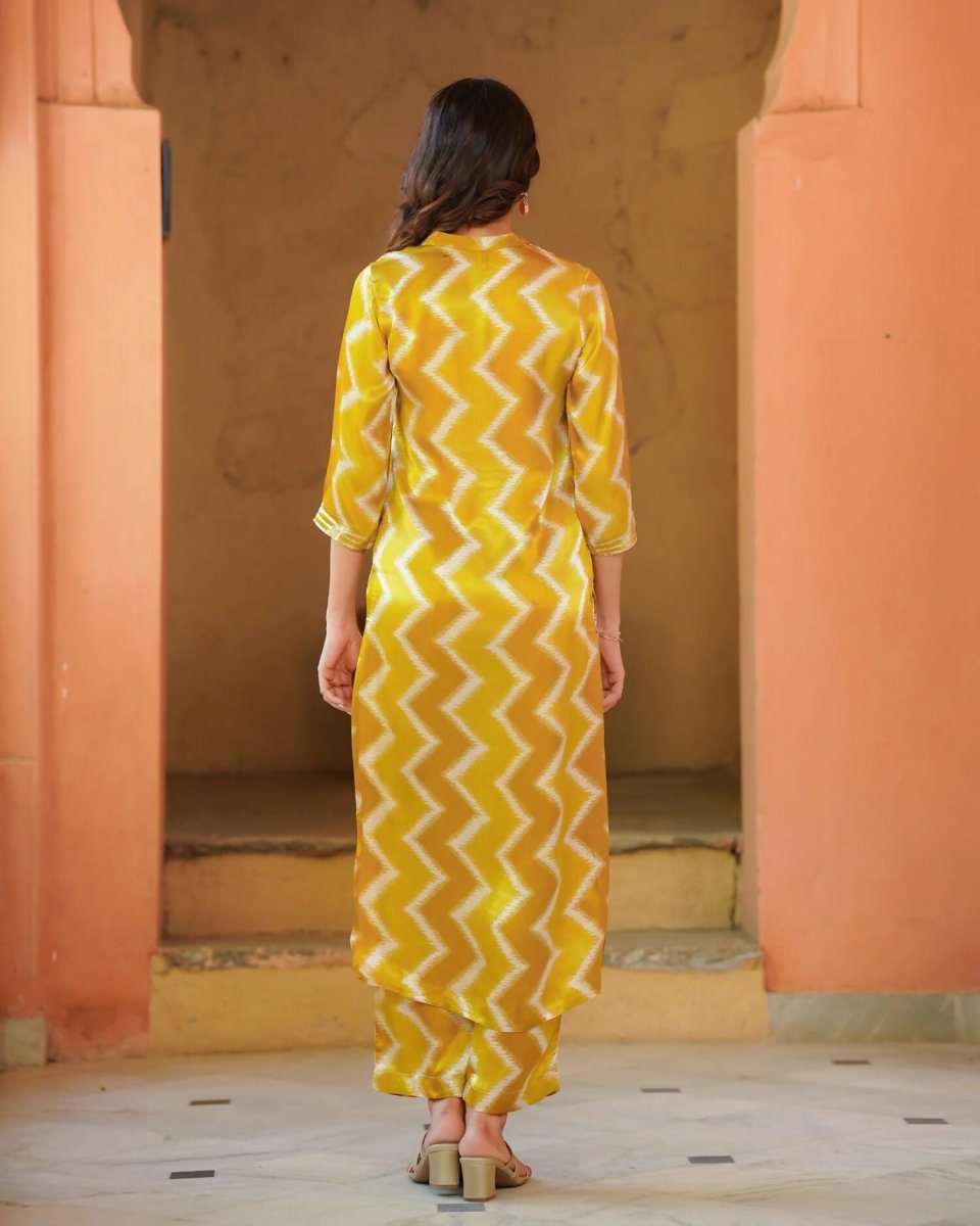 Aayaa Pure Muslin printed Kurti & Pant - Multi Color | Grocsy