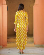 Aayaa Pure Muslin printed Kurti & Pant - Multi Color | Grocsy