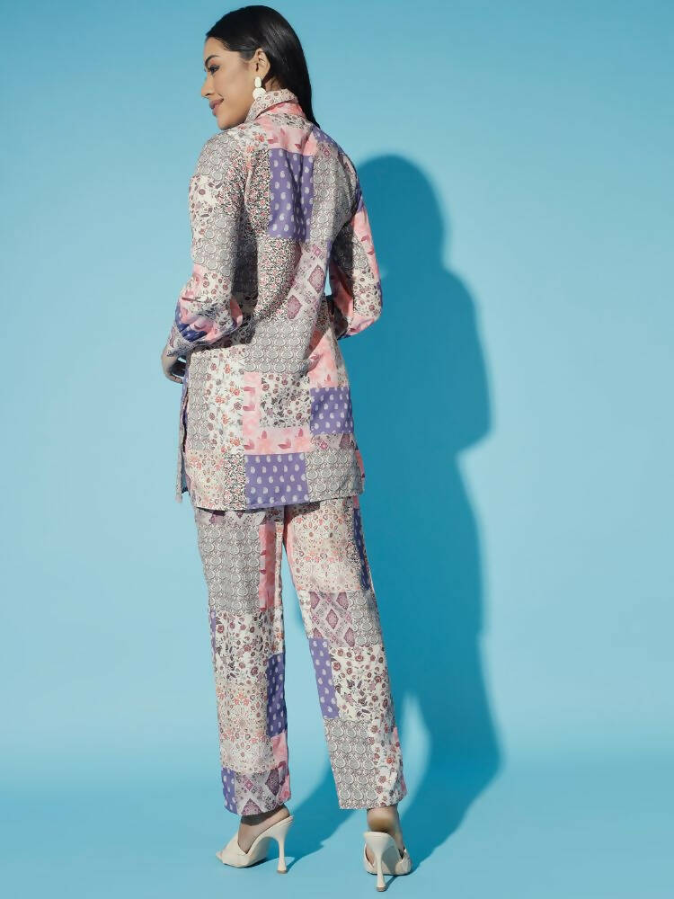 Myshka Women Multi-Printed Bling & Sparkly Co-Ords | Grocsy