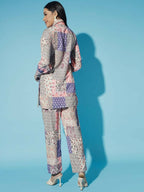 Myshka Women Multi-Printed Bling & Sparkly Co-Ords | Grocsy