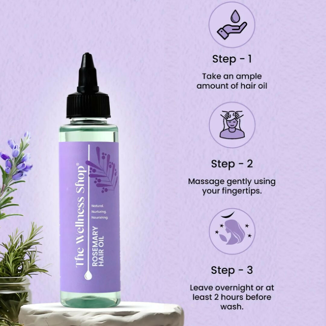 The Wellness Shop Rosemary Hair Oil | Grocsy